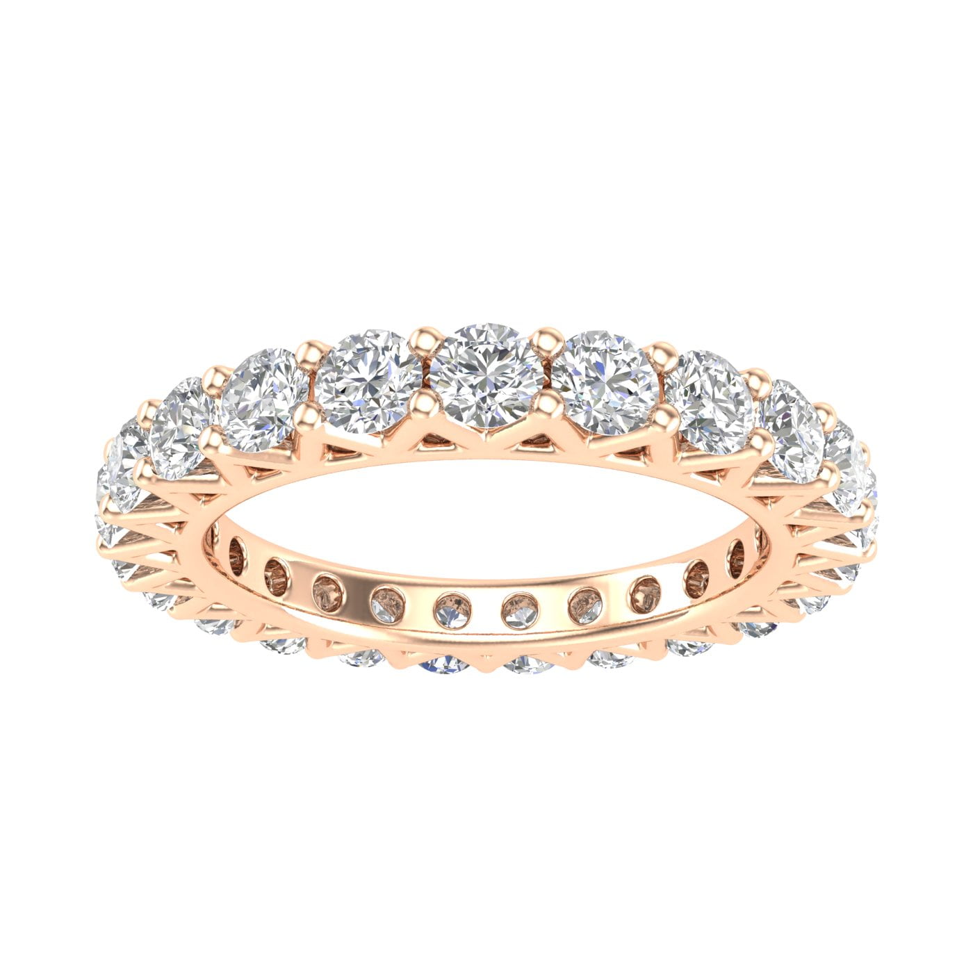 2.00 Carat tw Diamond Eternity Band in 14k Rose Gold (2.00 ctw)