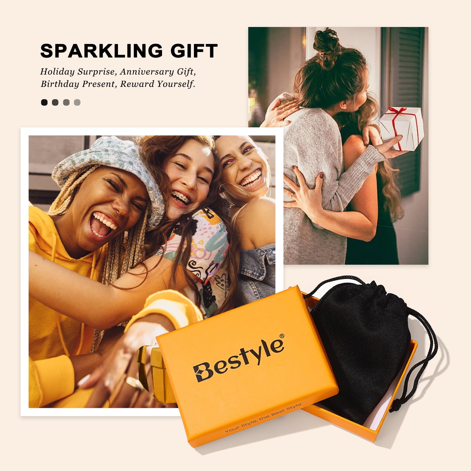 Bestyle Infinity Love Celtic Knot Rings Women Sterling Silver Heart Rings October Pink Tourmaline Gemstone Rings for Her Mom Daughter