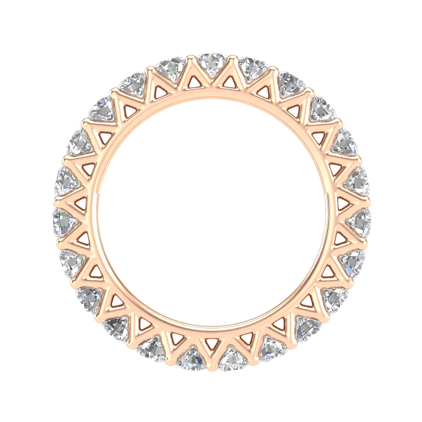 2.00 Carat tw Diamond Eternity Band in 14k Rose Gold (2.00 ctw)